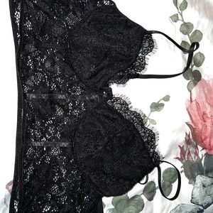 2XL black lace shein bralette